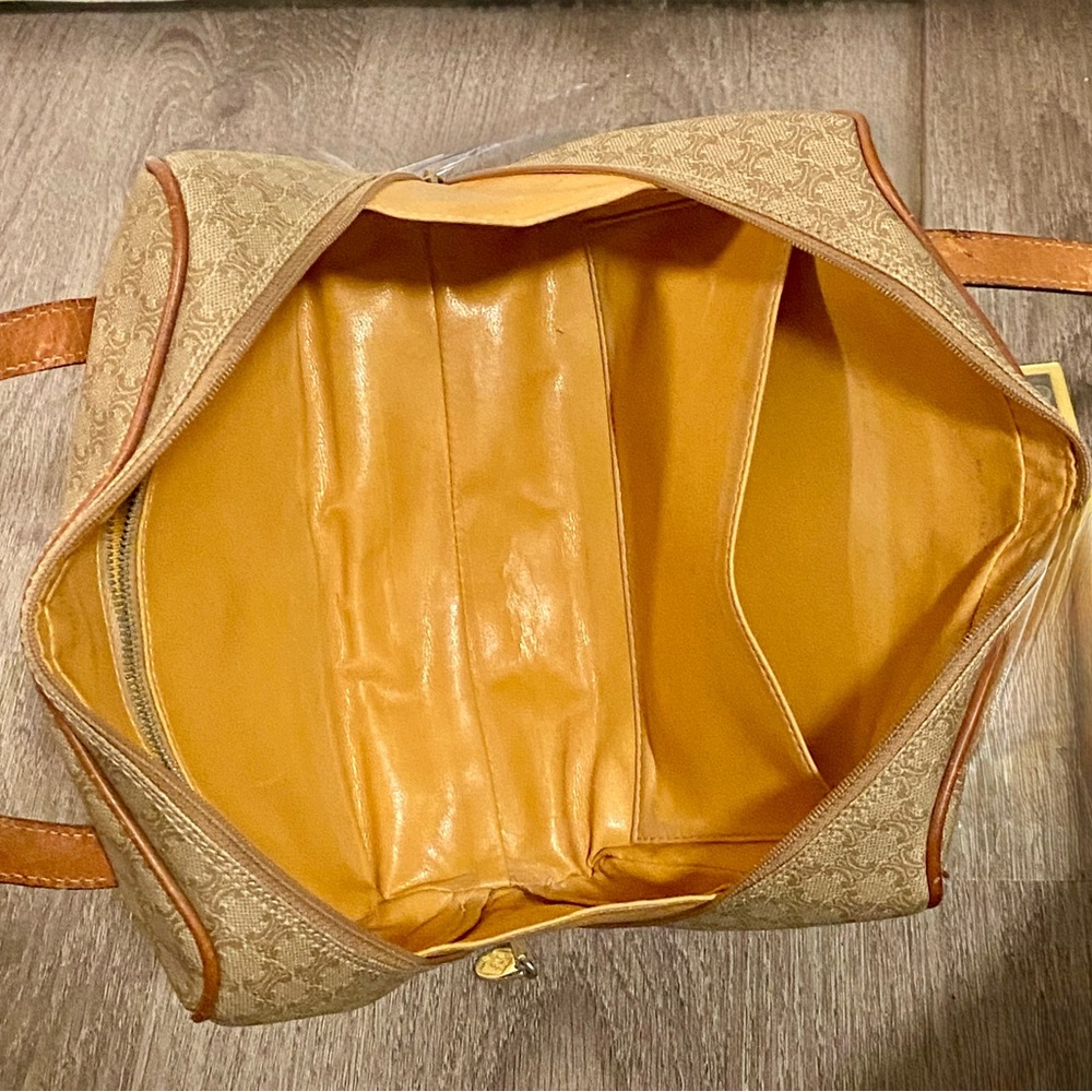 CELINE Rare Vintage Beige Macadam Mini Tote - Picture 16 of 17